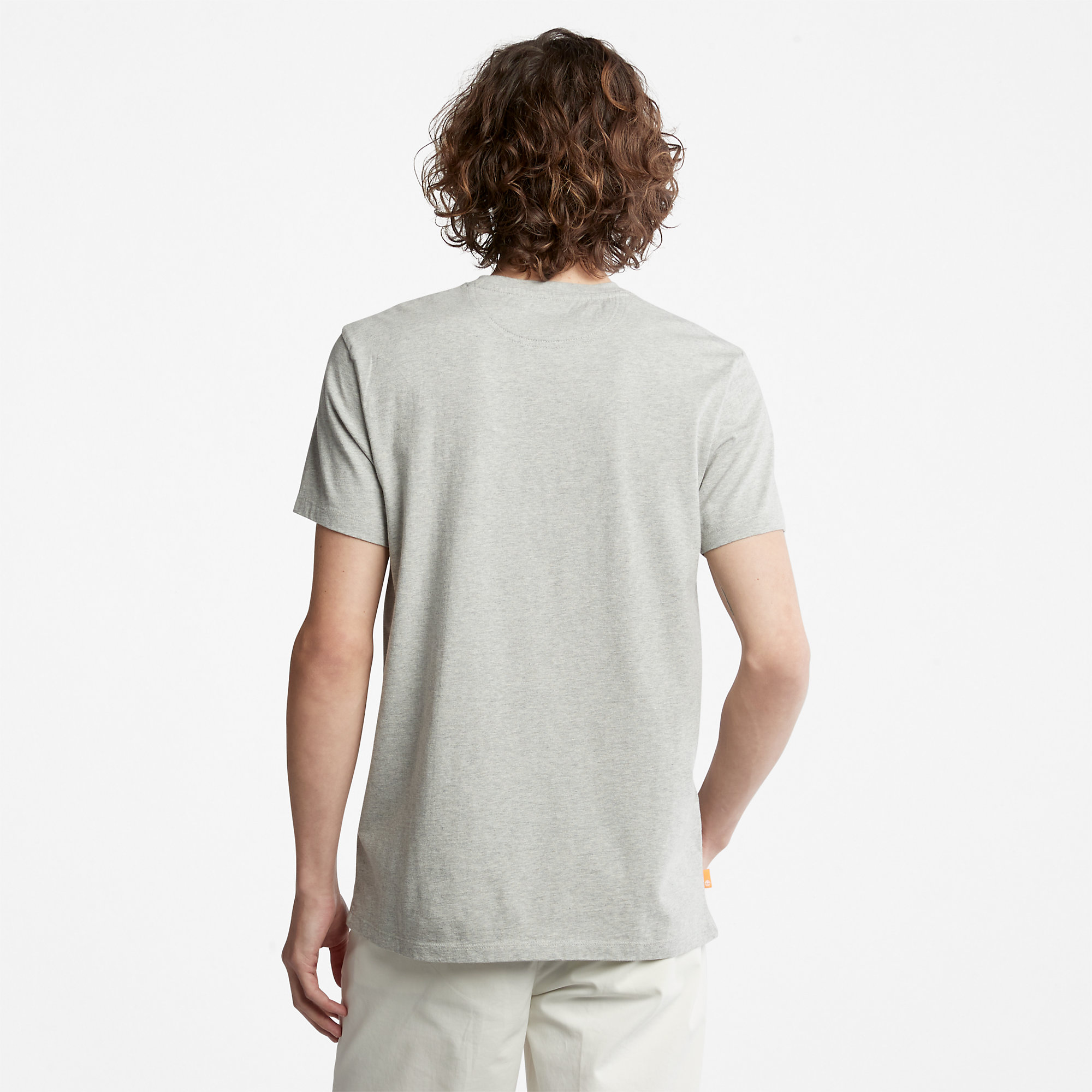 Dunstan River Sıfır Yaka Gri Erkek T-Shirt