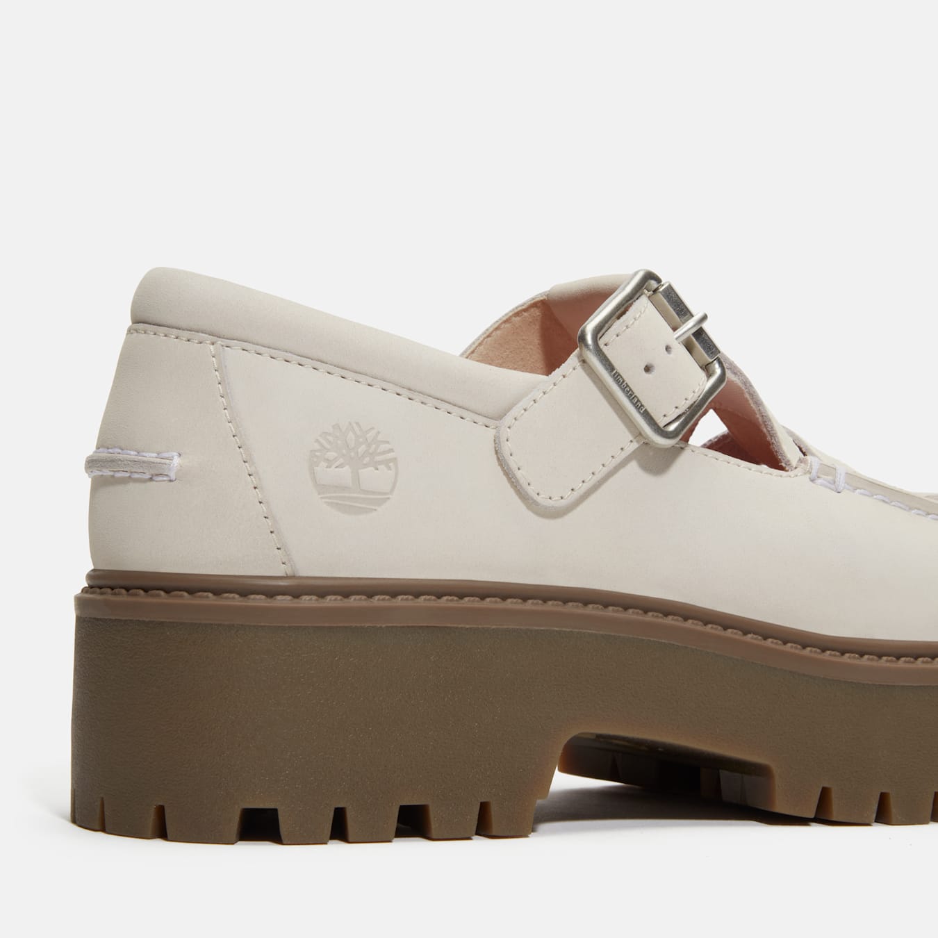 Kadın Stone Street Tokalı Gri Platform Ayakkabı - Natural Nubuck