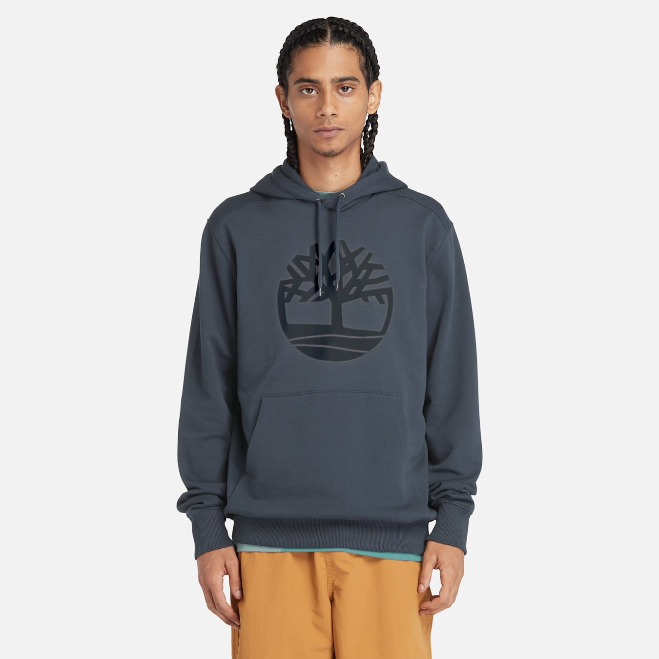 Erkek Koyu Mavi Kennebec River Ağaç Logolu Kapüşonlu - Dark Denim