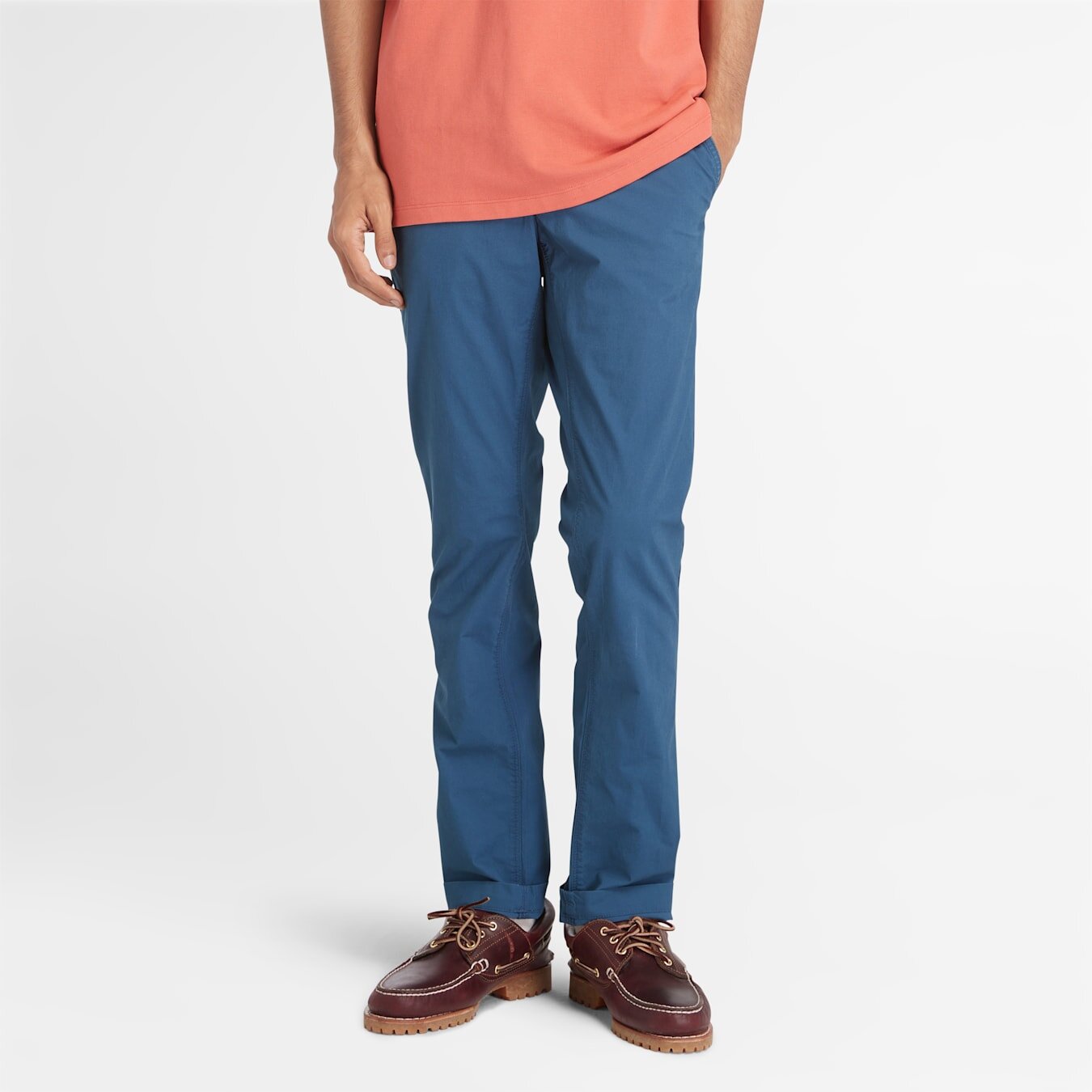 Erkek Mavi Claremont Poplin Chino Pantolon - Mavi - Timberland