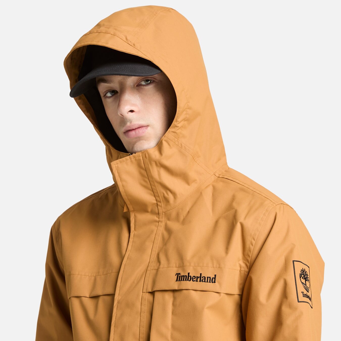 Erkek Benton Suya Dayanıklı Sarı Yağmurluk - Sarı - Timberland