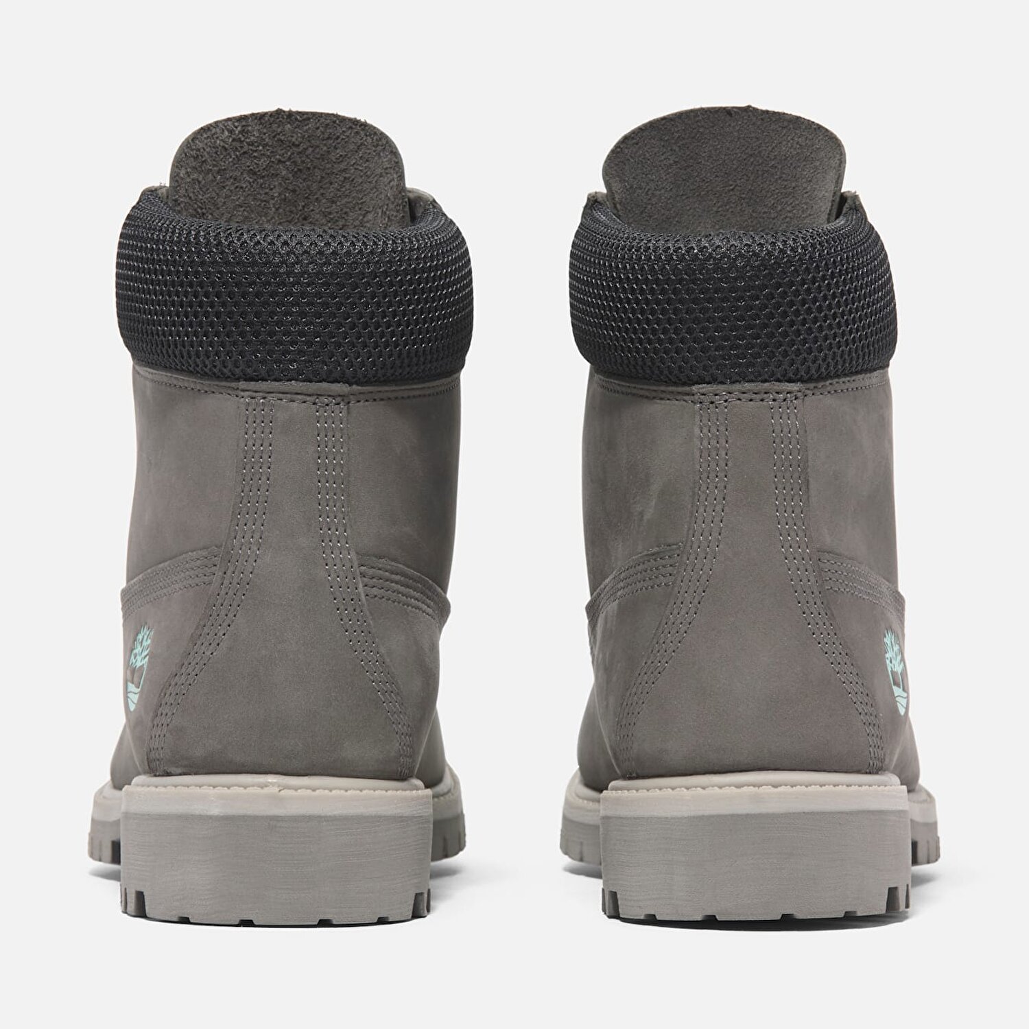 Timberland 6 inch boots grey top
