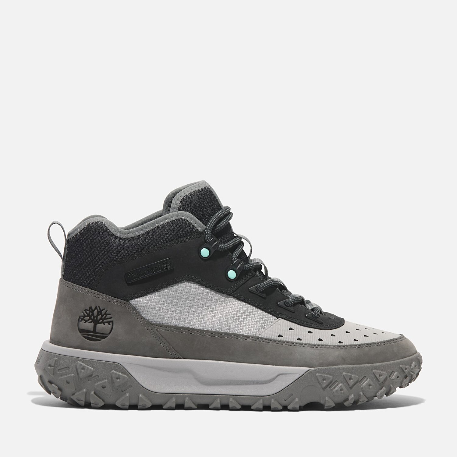 Erkek GreenStride Motion 6 Gri Yuruyu Botu Medium Grey Nubuck Timberland