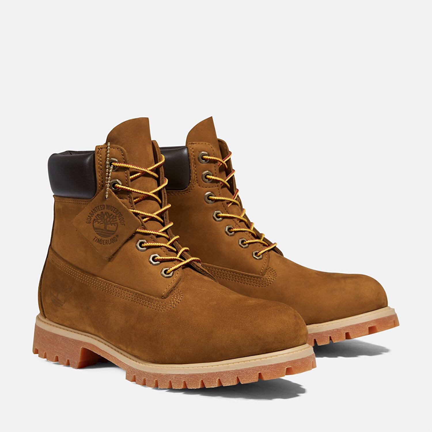 Erkek Timberland Premium 6 Inch Su Gecirmez Koyu Sar Bot Dark Wheat Nubuck Timberland