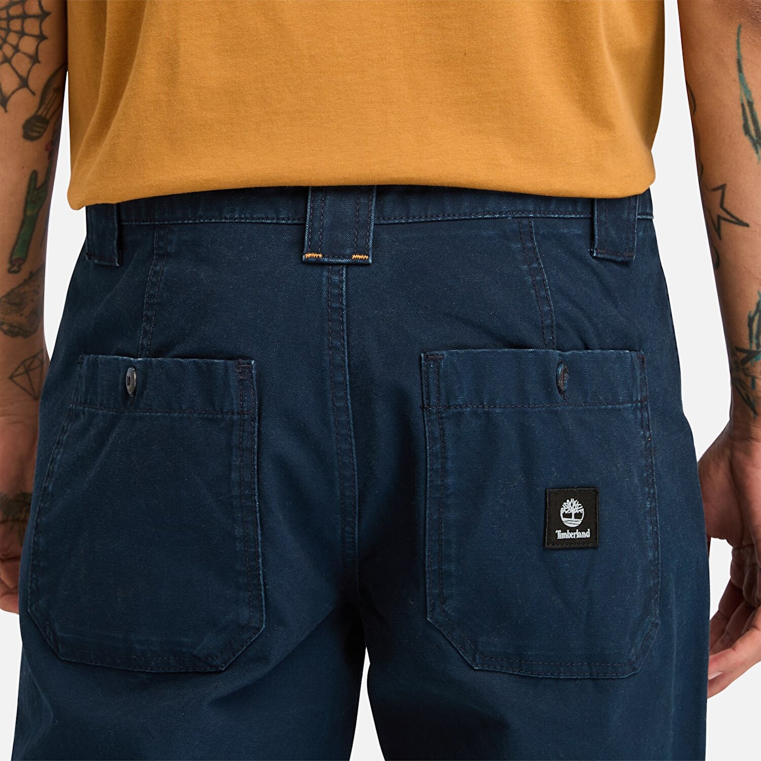 Erkek Goffstown Y kanm Gorunumlu Kanvas Fatigue Lacivert Pantolon Lacivert Timberland