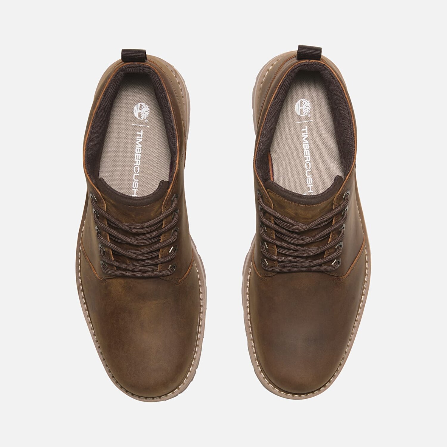 Erkek Britton Road Bo azl ve Ba c kl Su Gecirmez Kahverengi Chukka Bot Rust Full Grain Timberland