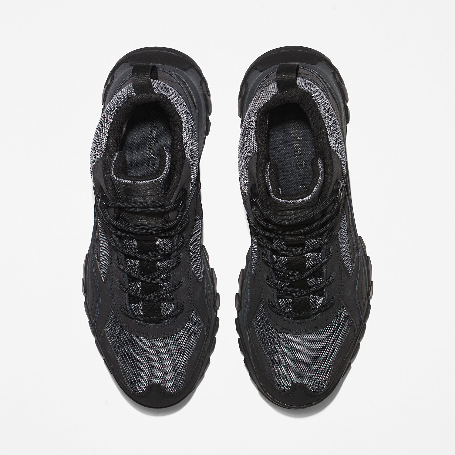 Erkek Lincoln Peak Boğazlı ve Bağcıklı Su Geçirmez Siyah Yürüyüş