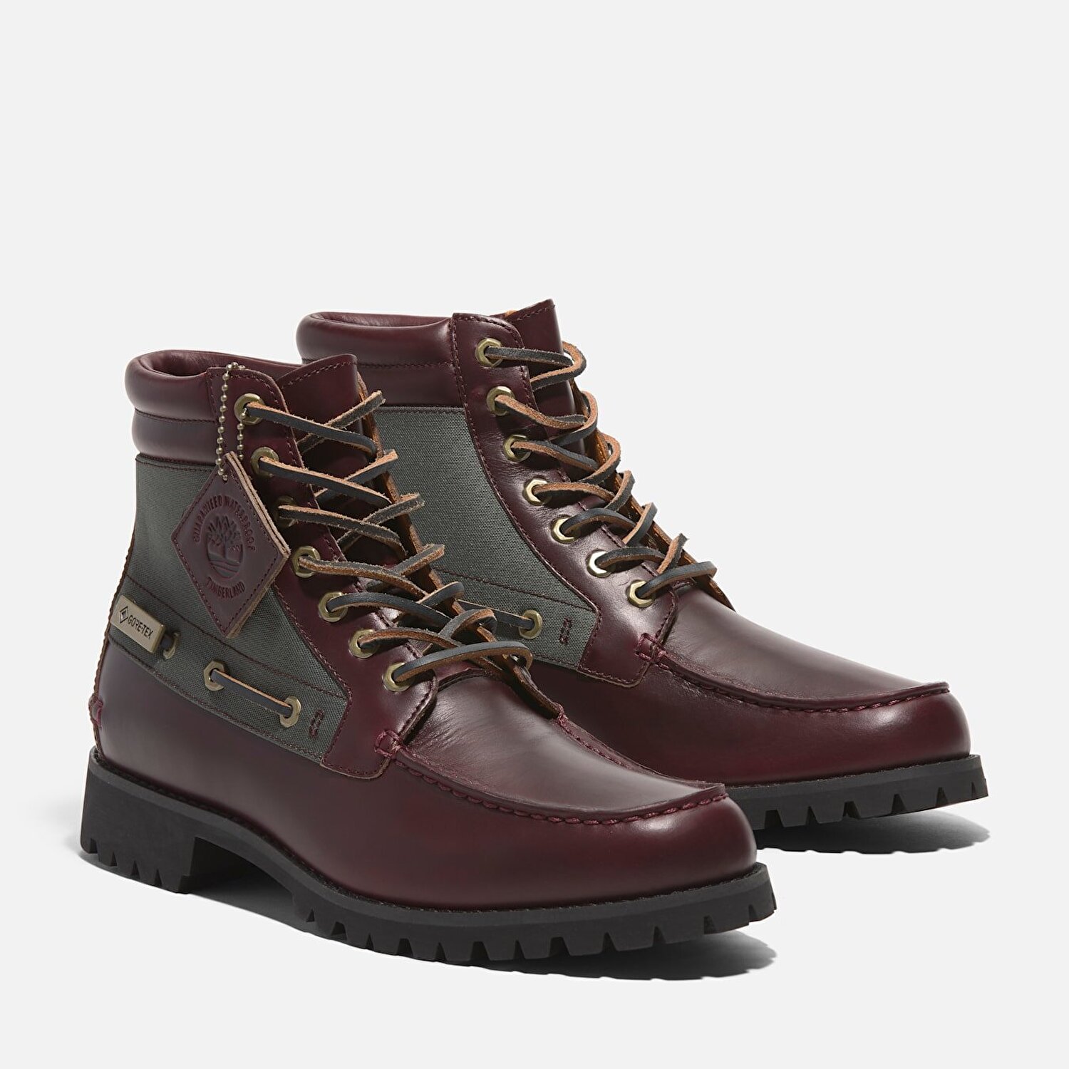 Erkek Koyu Kırmızı Vibram Yarım Boğazlı ve Bağcıklı GTX BOOT