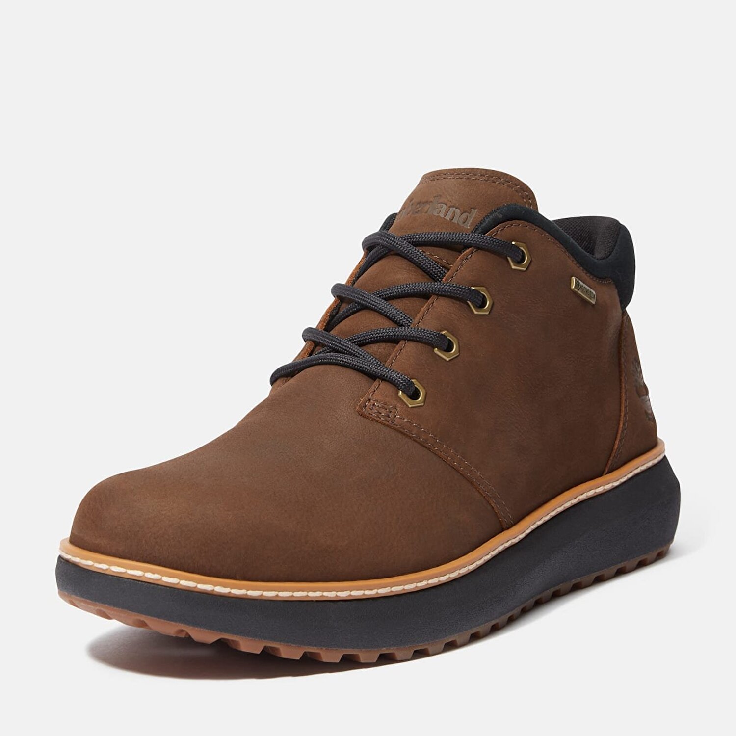 バンブーフロアトールランプ　ダークブラウン2台 Erkek Hudson Road Gore-Tex® Koyu Kahverengi Chukka Bot - Dark