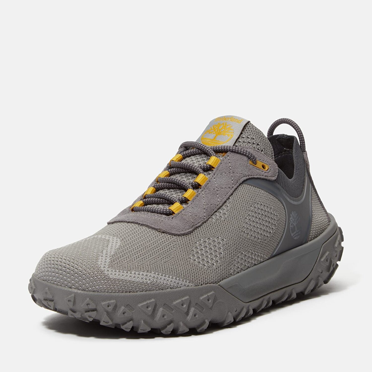 Timberland Weathergear XL グレー/イエロー Erkek Gri GreenStride™ Motion 6 Bileksiz ve Bağcıklı Yürüyüş Botu