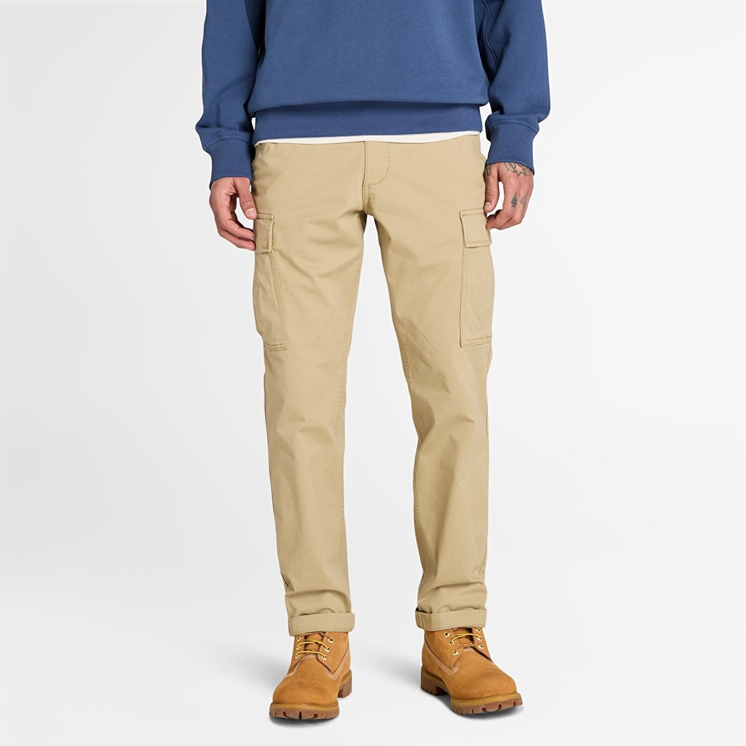 Erkek Bej Timberland® Brookline Fitilli Kargo Pantolon - Lemon