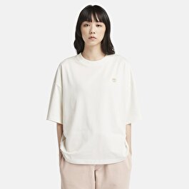 Kadın Dunstan Bol Kesim Beyaz Tişört