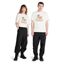 Erkek Siyah Woven Badge Ripstop Kargo Pantolon