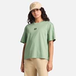 Kadın Yeşil Stack Logo Tişört