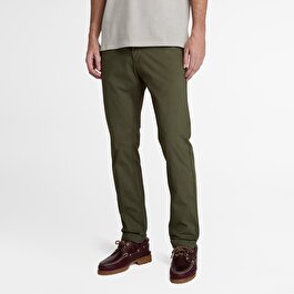 Erkek Koyu Yeşil Claremont Poplin Chino Pantolon