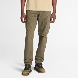 Erkek Yeşil Brookline Fitilli Kargo Pantolon