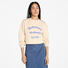 Kadın Bej İç Yüzü Şardonlu Bisiklet Yaka Sweatshirt