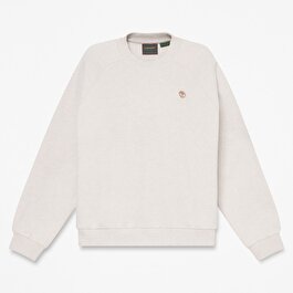 Kadın Açık Bej Crafted Bisiklet Yaka Sweatshirt