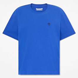 Kadın Mavi Crafted Crew Kısa Kollu Tişört