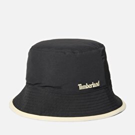 Erkek Çift Taraflı Siyah Bucket Şapka