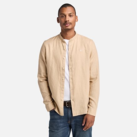 https://www.timberland.com.tr/Erkek Bej Mill Brook Keten Hâkim Yaka Gömlek