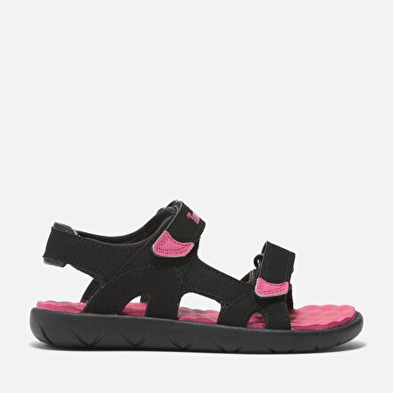 https://www.timberland.com.tr/Küçük Çocuk Siyah/Pembe Perkins Row Arkadan Bantlı Sandalet