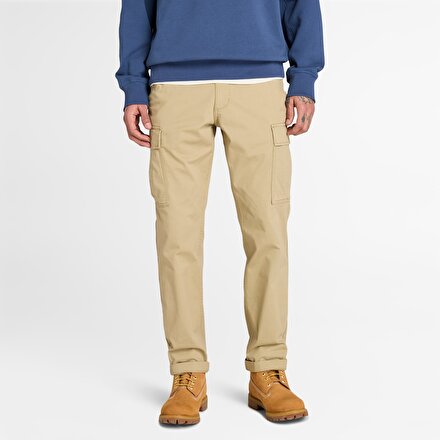 https://www.timberland.com.tr/Erkek Bej Timberland® Brookline Fitilli Kargo Pantolon