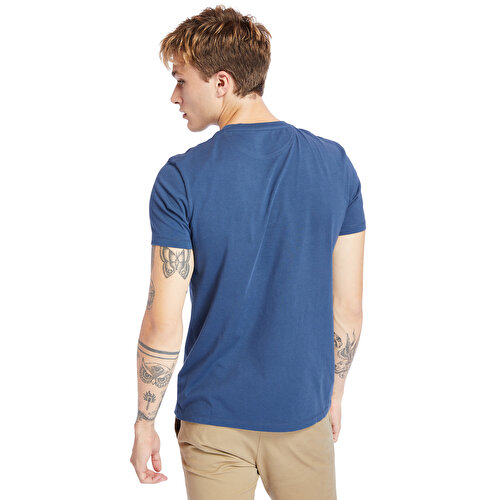 Dunstan River Sıfır Yaka Lacivert Erkek T-Shirt
