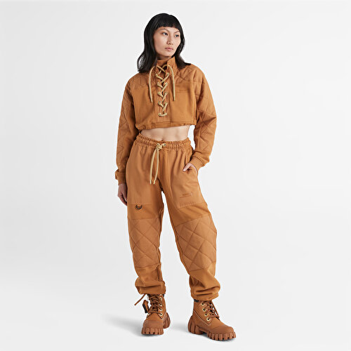 Kadın Humberto Leon Sarı Crop Sweatshirt