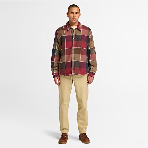 Sherpa Lined Plaid Overshirt