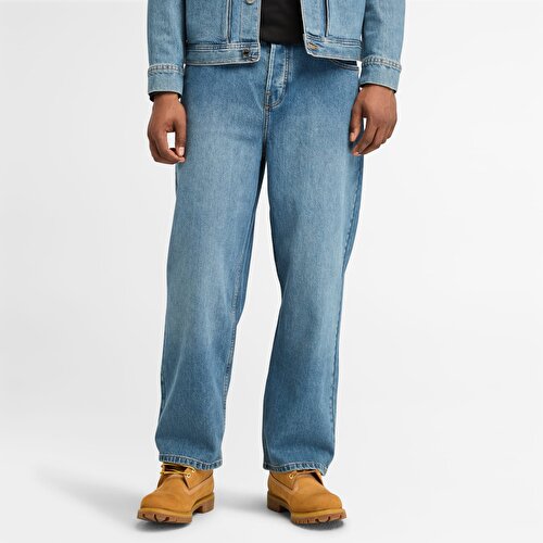 Erkek Refibra™ Mavi Denim Pantolon