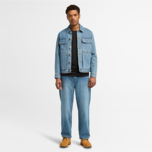 Erkek Refibra™ Mavi Denim Pantolon