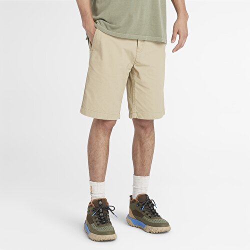 Erkek Bej Claremont Poplin Chino Şort