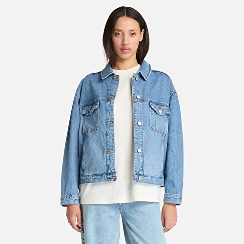 Kadın Mavi Archive Denim Ceket