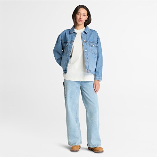 Kadın Mavi Archive Denim Ceket