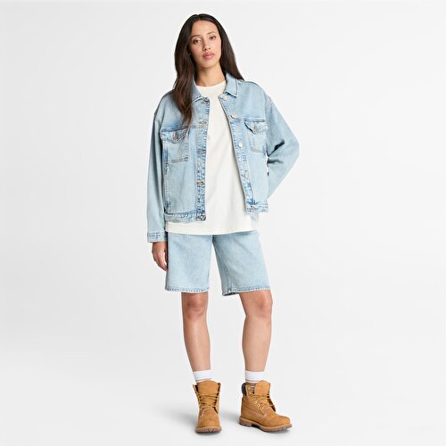Kadın Açık Mavi Archive Denim Ceket