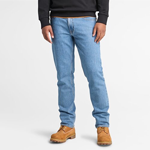 Erkek Siyah TIMBS Baskılı Bisiklet Yaka Sweatshirt