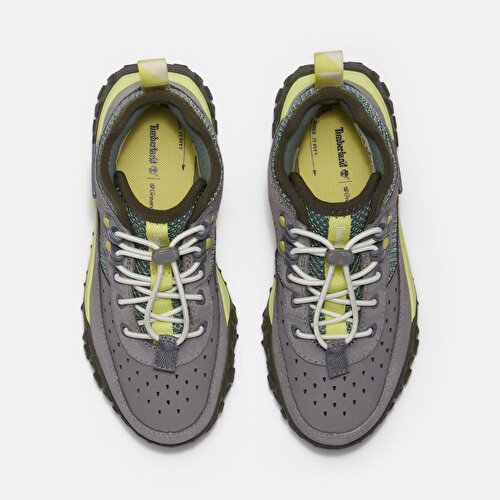 Çocuklar Gri GreenStride™ Motion 6 Yarım Boğazlı ve Bağcıklı Spor Ayakkabı