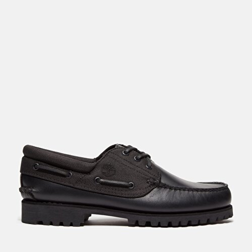 Erkek Siyah Timberland® Authentic El Yapımı 3 Delikli Tekne Ayakkabısı