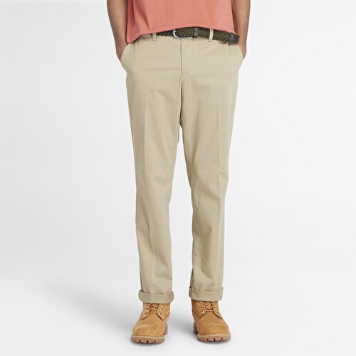 Erkek Bej Claremont Fitilli Chino Pantolon
