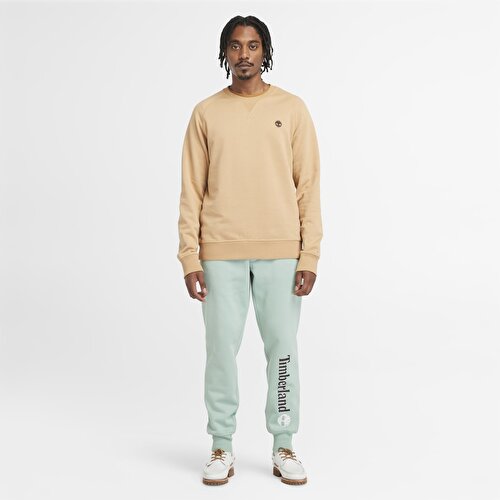 Erkek Sarı Exeter River Loopback Bisiklet Yaka Sweatshirt