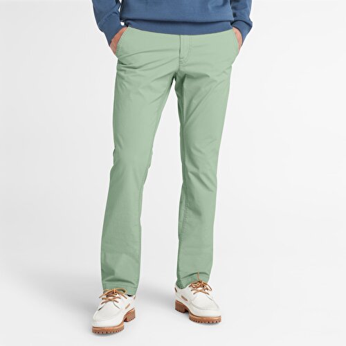 Erkek Yeşil Claremont Poplin Chino Pantolon