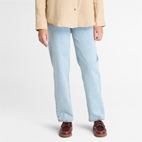 Kadın Açık Mavi Denim Pantolon