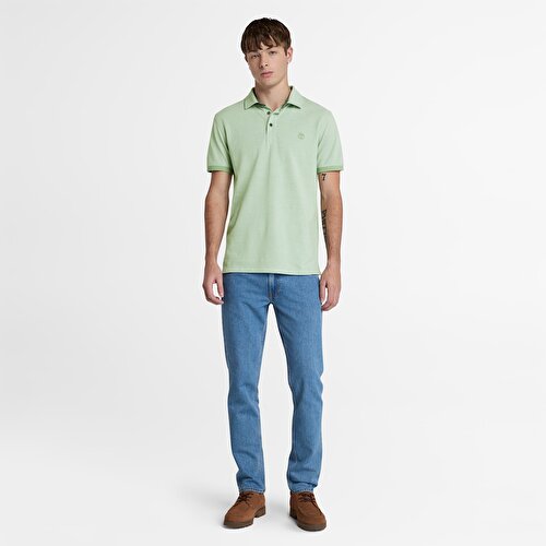 Erkek Yeşil Baboosic Brook Oxford Kısa Kollu Polo