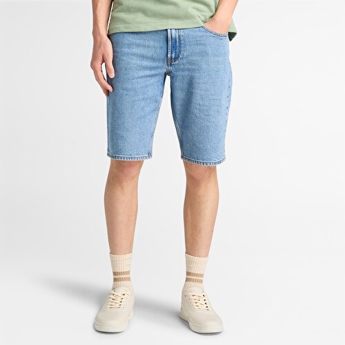 Erkek Açık Mavi Denim Şort