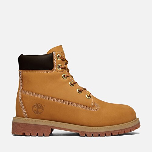 Çocuk Sarı Siyah Timberland Premium 6 Inch Su Geçirmez Bot