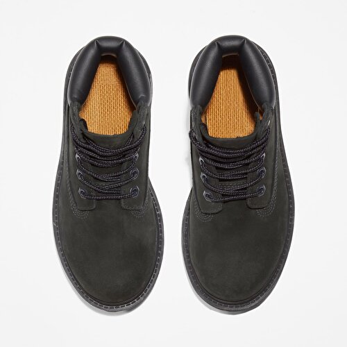 Çocuk Siyah Timberland Premium 6 Inch Su Geçirmez Bot