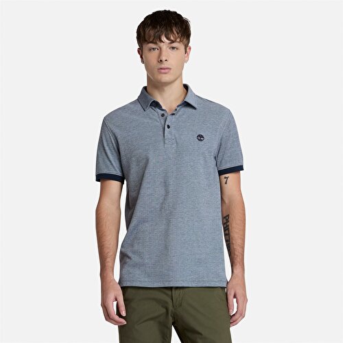 Erkek Koyu Mavi Baboosic Brook Oxford Kısa Kollu Polo