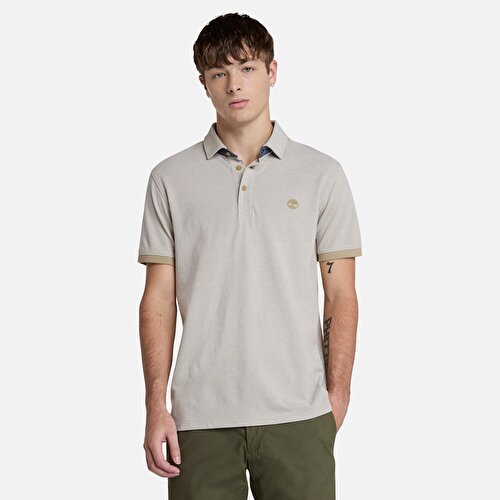 Erkek Bej Baboosic Brook Oxford Kısa Kollu Polo