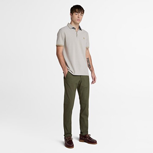 Erkek Bej Baboosic Brook Oxford Kısa Kollu Polo